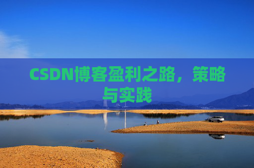 CSDN博客盈利之路，策略与实践